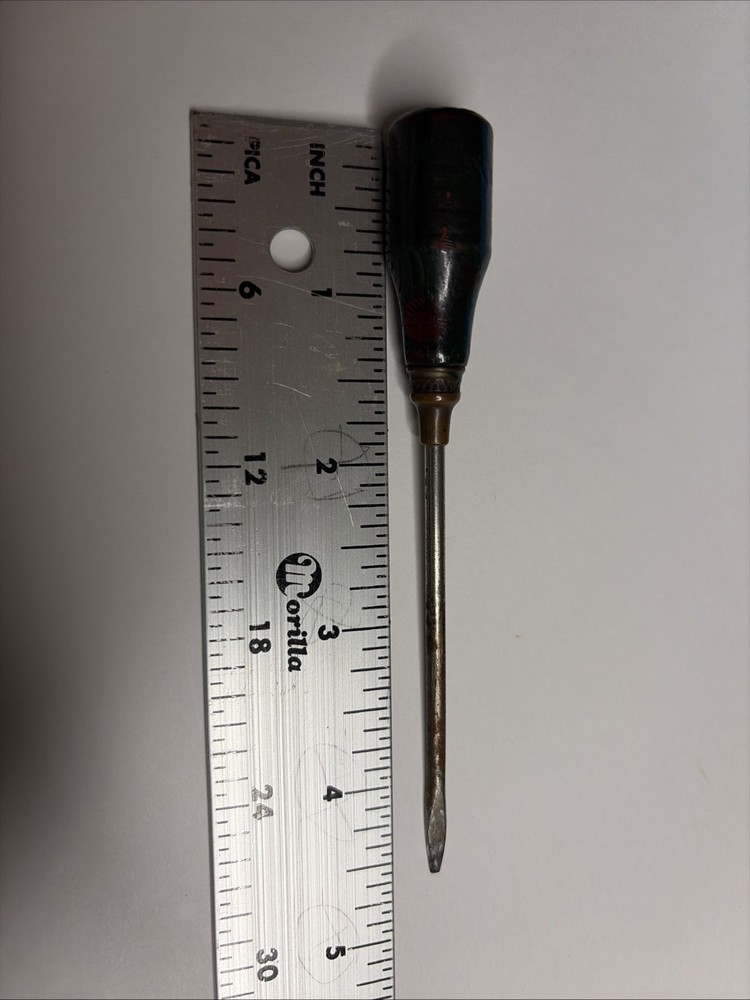 Vintage Mini Screwdriver Wood Handle