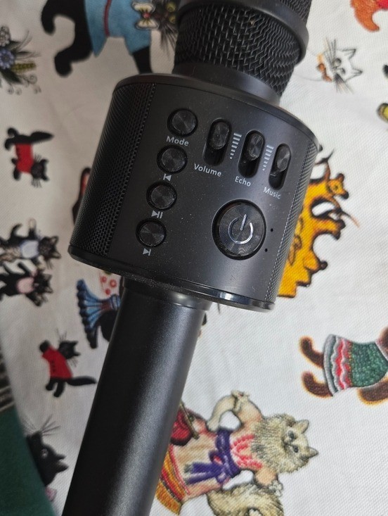 Core Innovations Wireless Bluetooth Karoake Microphone Black Handheld Mic