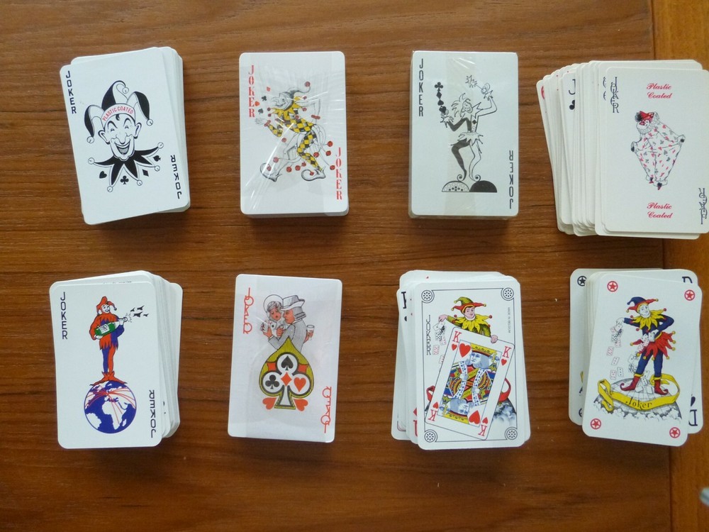 8 decks assorted Airline playing cards