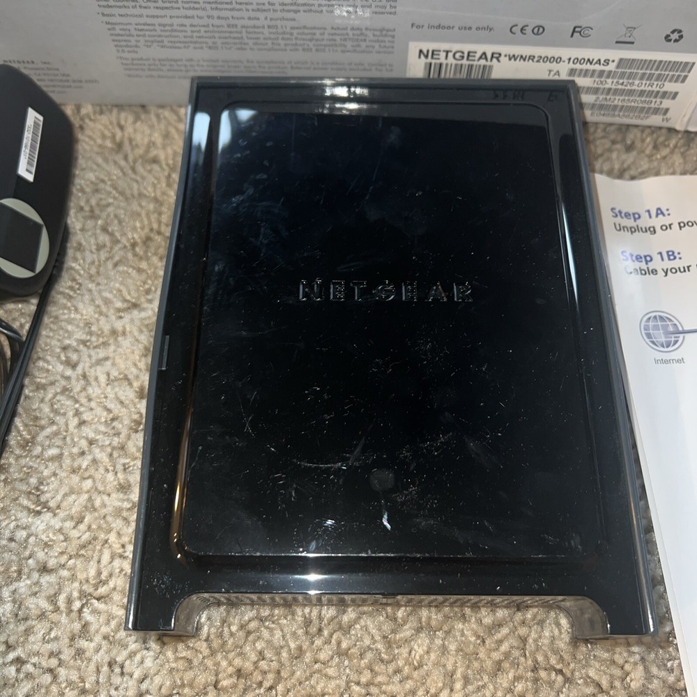 4C Netgear Wireless Router N300 WNR2000 Bundle