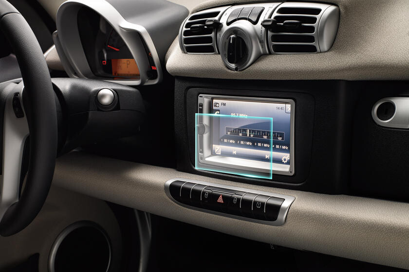 Crystal Clear Screen Protector for 2014 Smart Coupe Vehicle Navigation