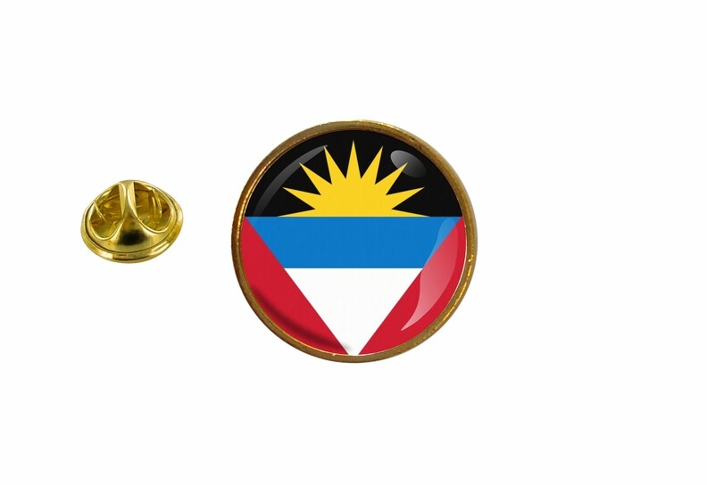 Antigua Barbuda Round Pin Badge