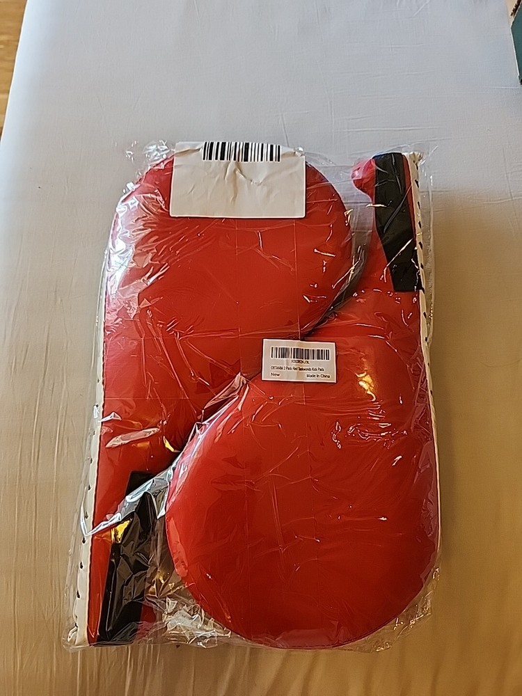 Obtanim 2 Pack Taekwondo Kick Pads Durable Kickboxing Red Sealed