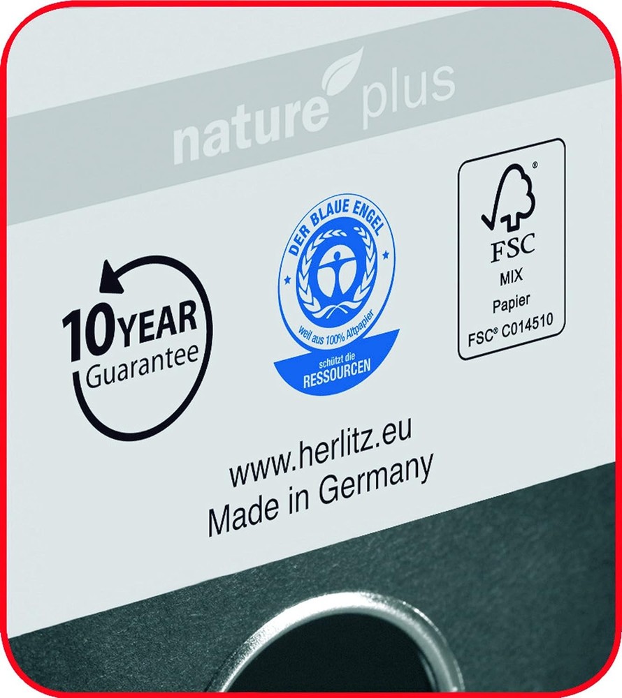 Ordner A4 maX. File Nature Plus 8 cm red