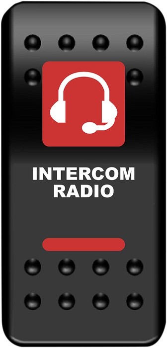 Moose ATV/UTV Intercom Accessory Switch Red