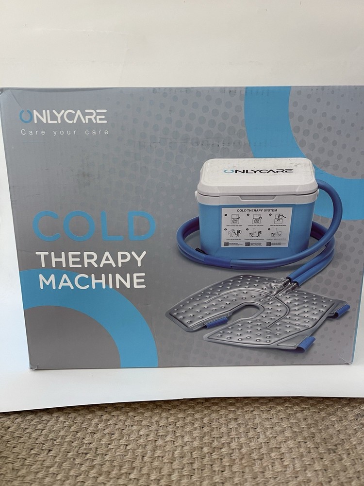 ONLYCARE Cold Therapy System Pain Relief Reusable Blue White Machine