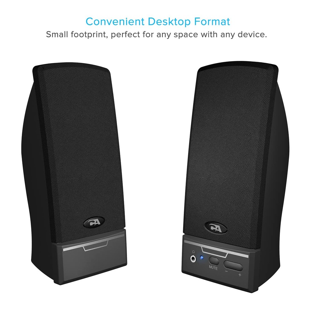 USB 2.0 Speaker (CA-2014USB)  - 2.0 Desktop Computer Speakers, Type-C or Type...