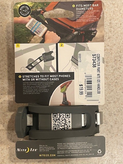Nite Ize HandleBand Universal Smartphone Bar Mount - Gray