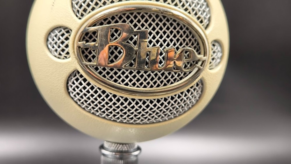 Blue Snowball USB Microphone Used Working White