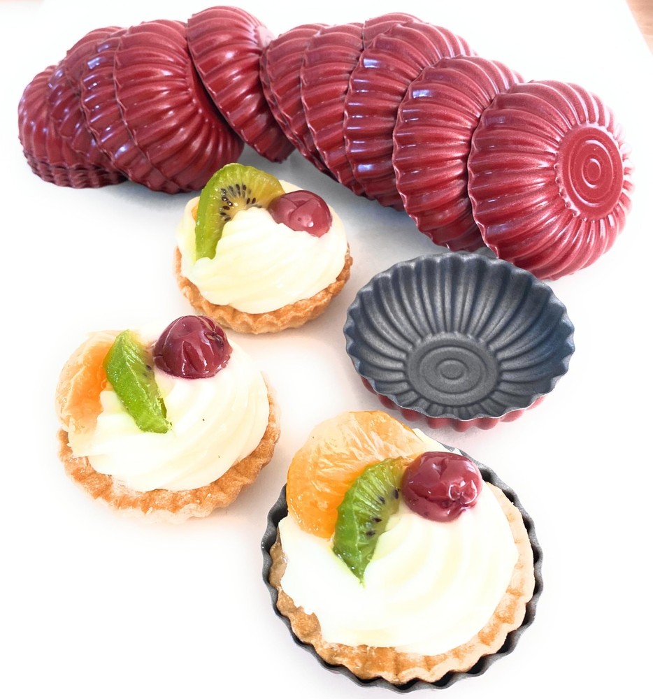 NonStick Coating Mini Egg Tart Pan Baking Molds Form Set 20 Pieces