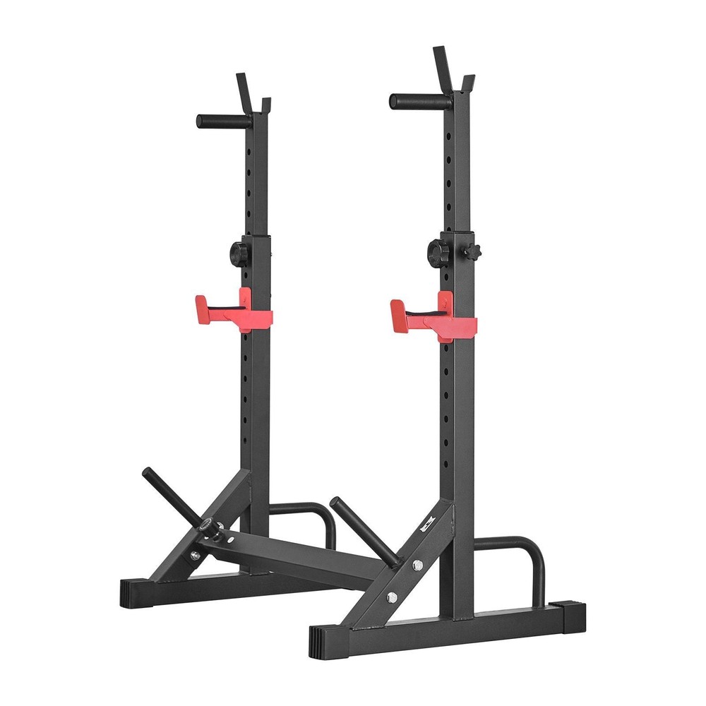 Power Cage Squat Rack, Home Gym Power Rack with Adjustable Height & Width,