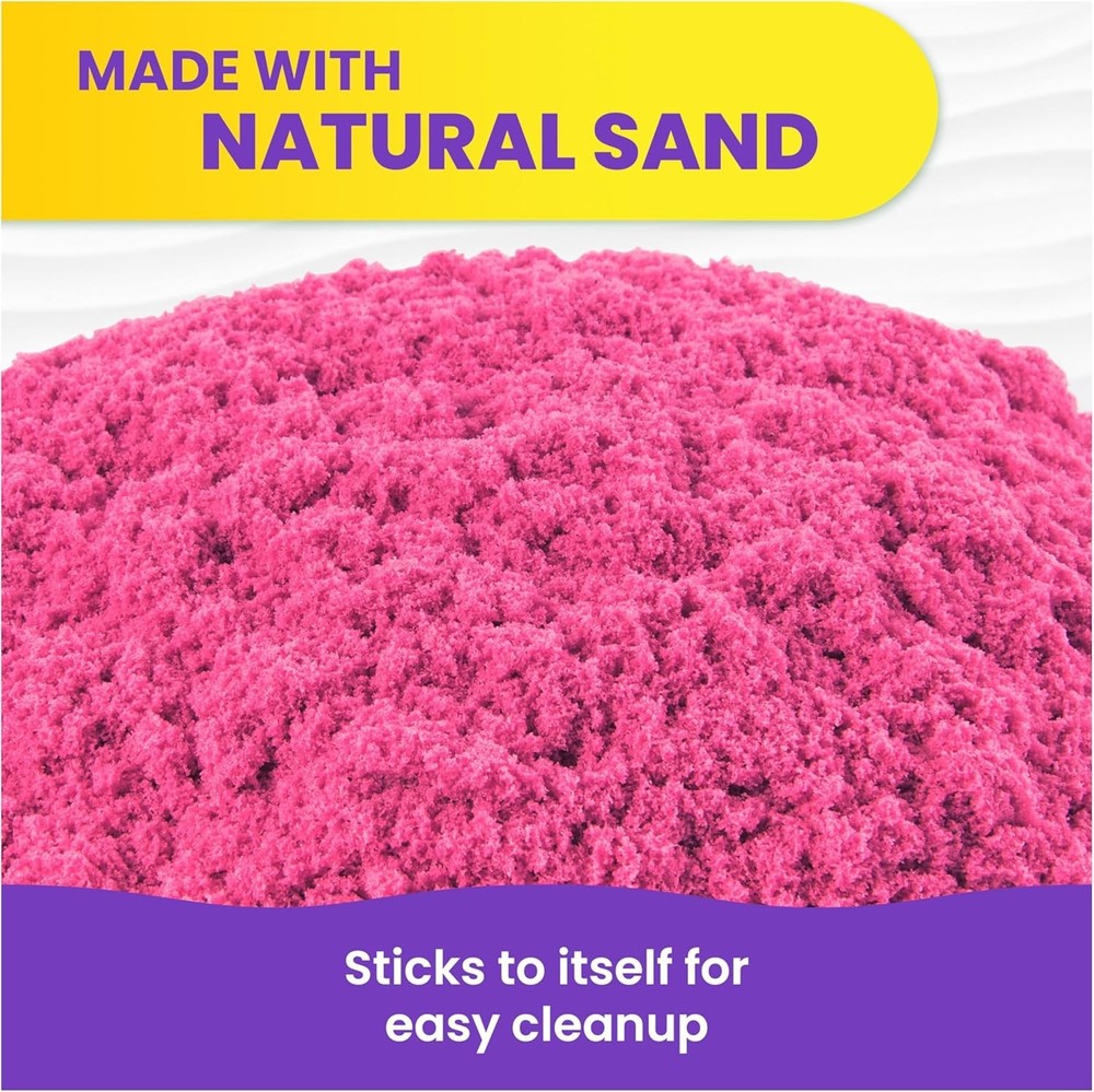 Kinetic Sand, Exclusive 12-Pack Castle Containers, Multi-Color Play Sand Bundle