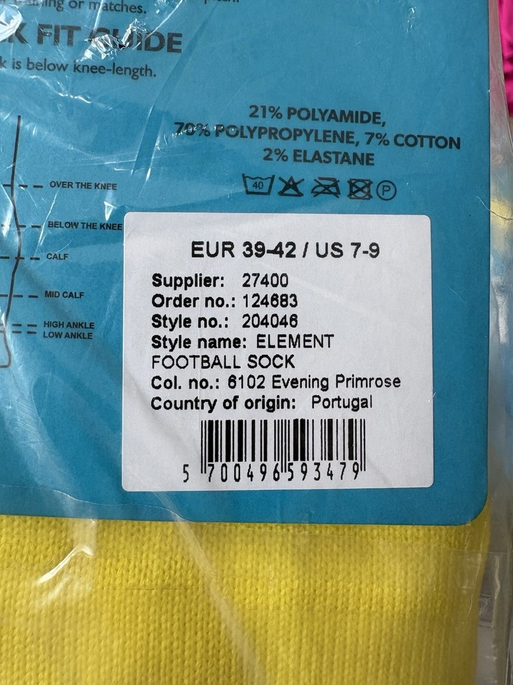 Hummel Element Soccer Socks US Size 7-9