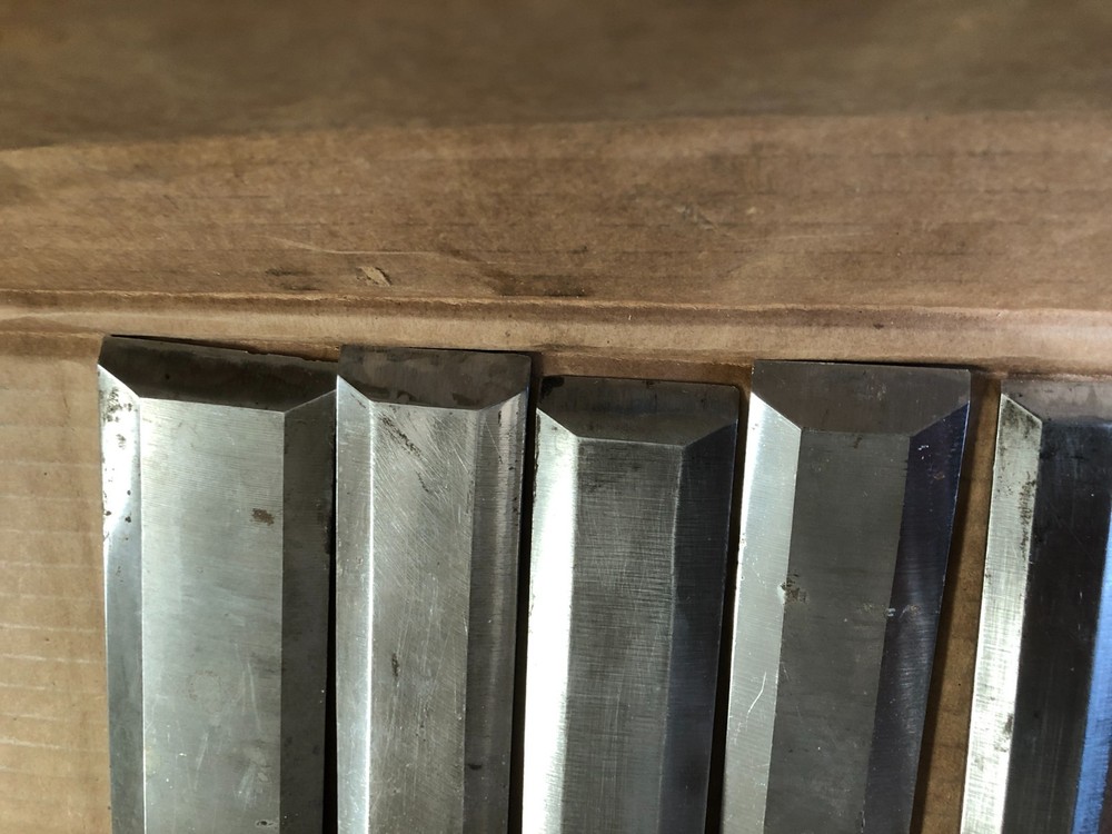 Graduated Cranked Neck Set of 10 Buck Bros Gouges Tang Chisels