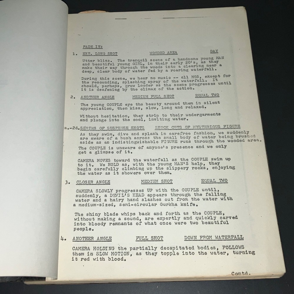SEVENTH VICTIM (c1970s) Unmade Action-Exploitation w/Casting Notes + COA!