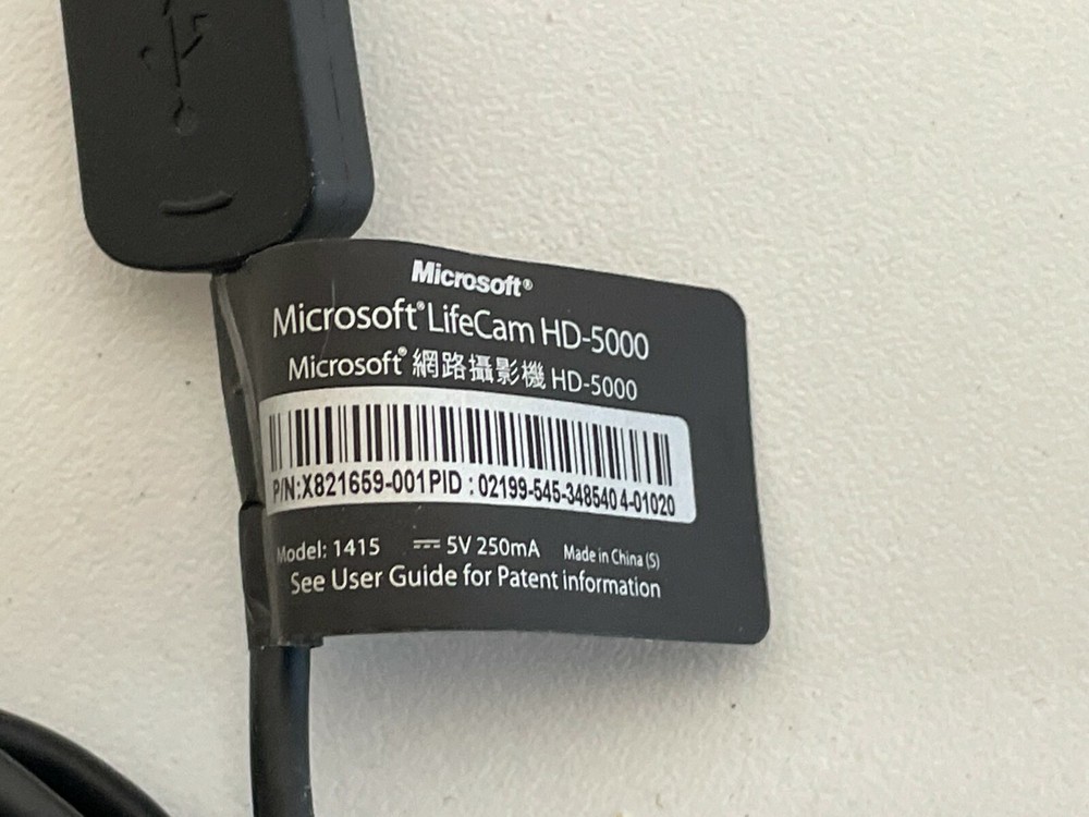 LL7: Microsoft HD-5000 Web Cam