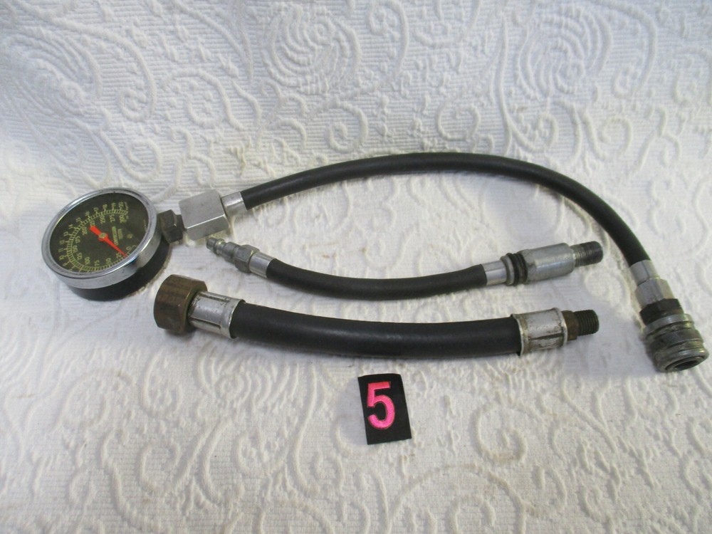 Vintage Compression Tester Compression Checker with Adapters Hoses Made in USA