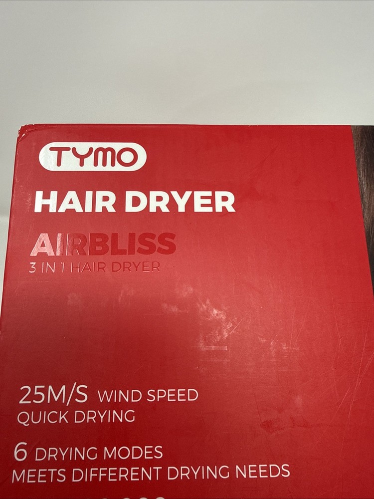 TYMO Hair Dryer High-Speed AIRBLISS with Diffuser & Combs - 6 Drying Modes