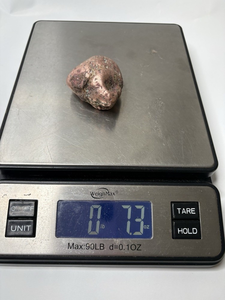 Pure Solid Native Michigan Float Copper Mineral Display Specimen Upper Peninsula