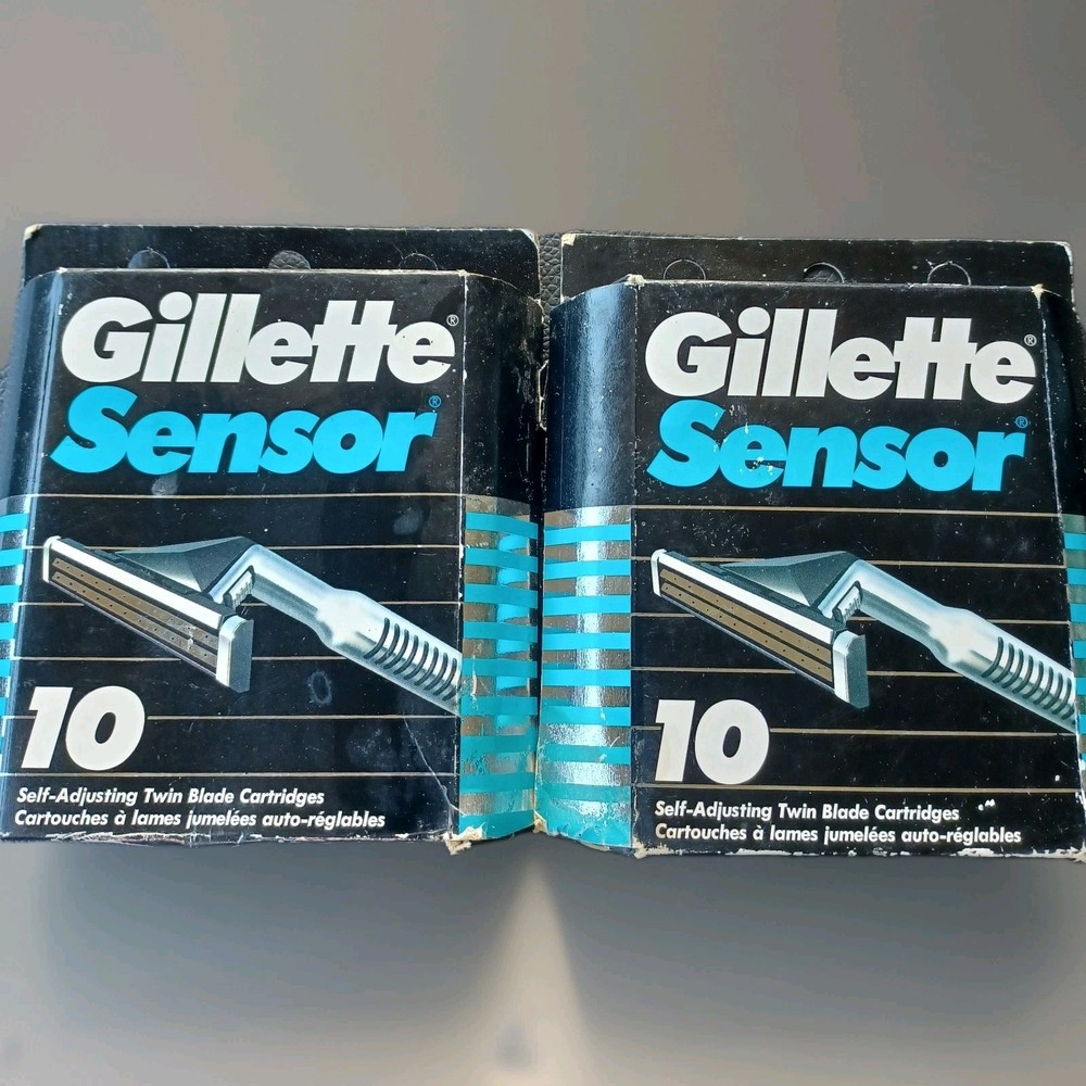 Vintage Gillette Sensor Twin Blade Cartridges,two 10-Packs