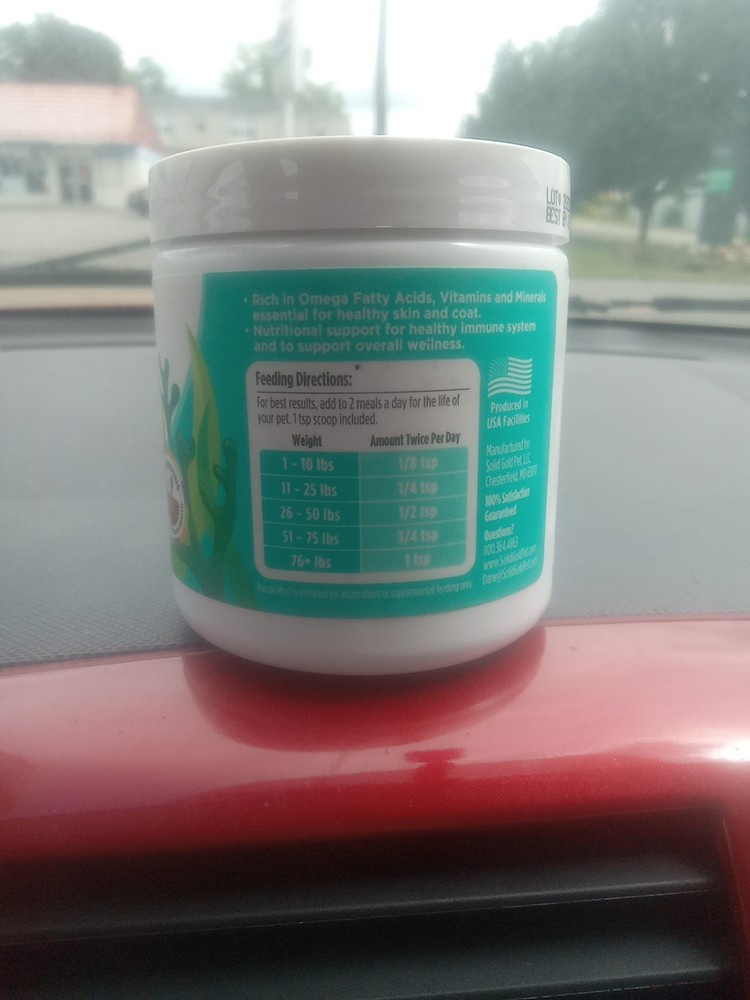 Solid Gold SeaMeal Kelp-Based Supplement for Skin & Coat, Digestive & Immune