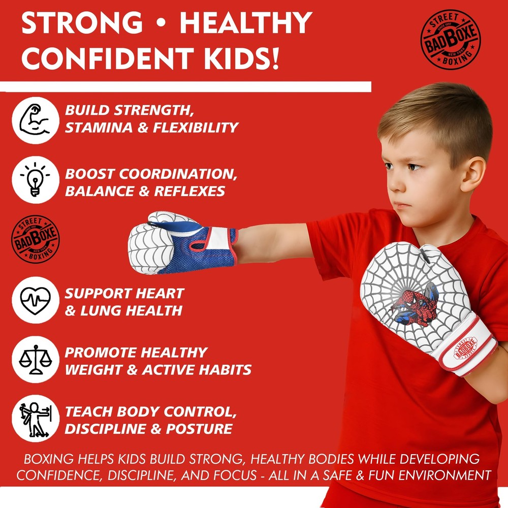 Boxing Gloves 6oz (White/Blue, 6oz)