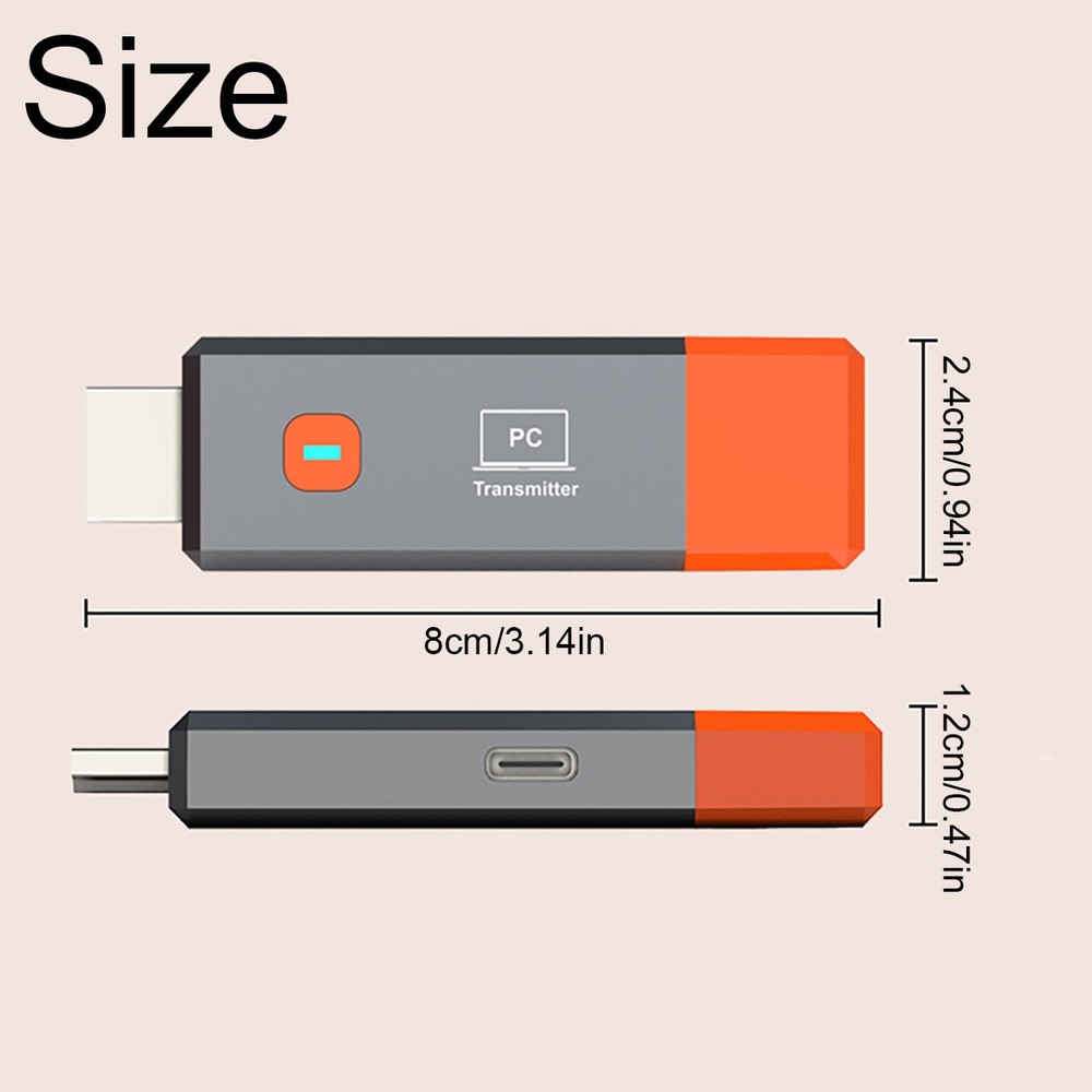 HD Wireless HDMI Video Transmitter and Receiver TV Stick Screen Share Extender~