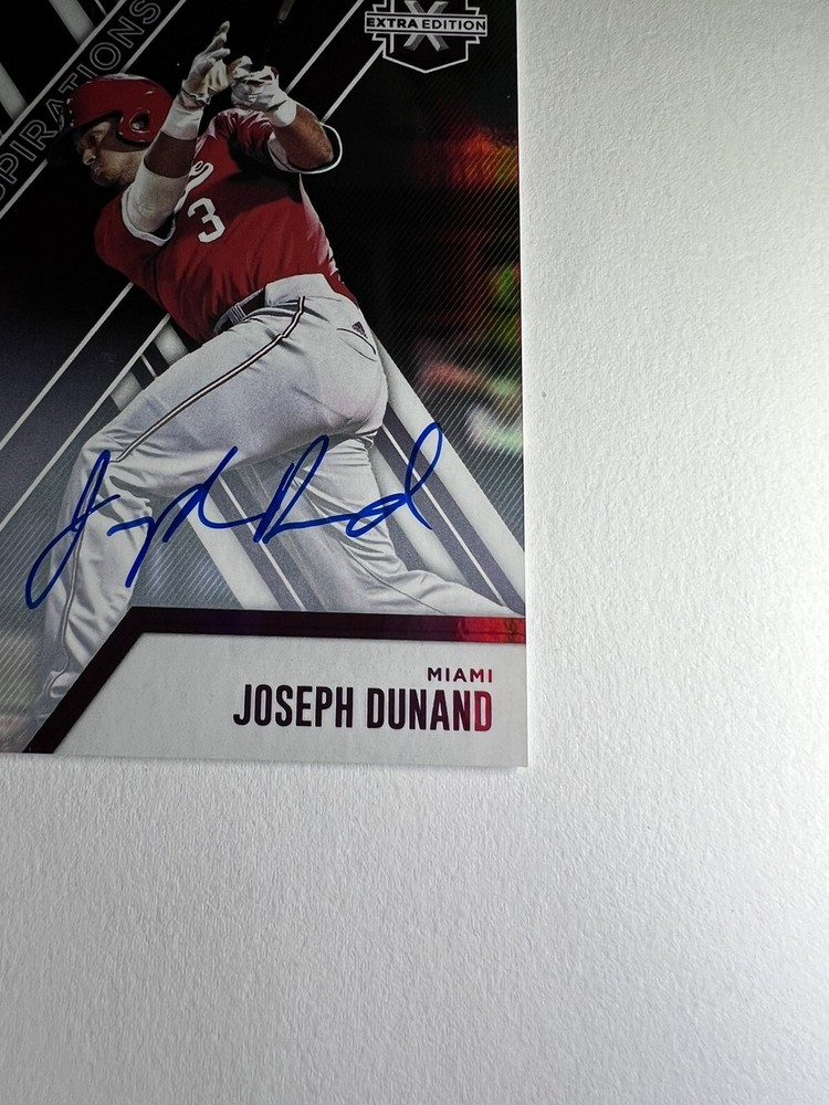 Joseph Dunand 2017 Panini Elite Extra Edition #51 RC Auto 36/100 Marlins