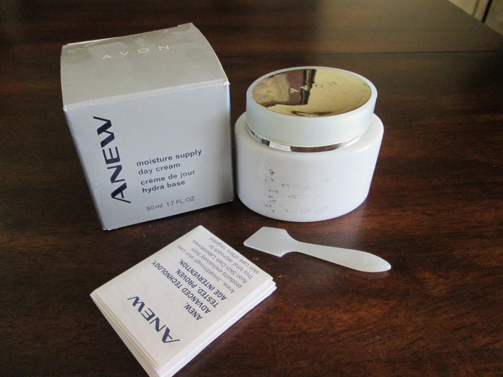 Vintage Avon ANEW Moisture Supply DAY CREAM 1.7 oz 50ml BOX Dated 1998