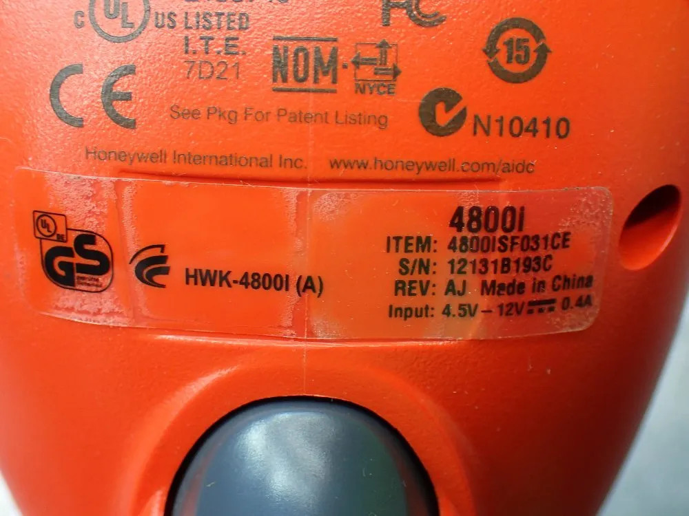 HONEYWELL 4800ISF031CE SF BARCODE READER. 04250290355