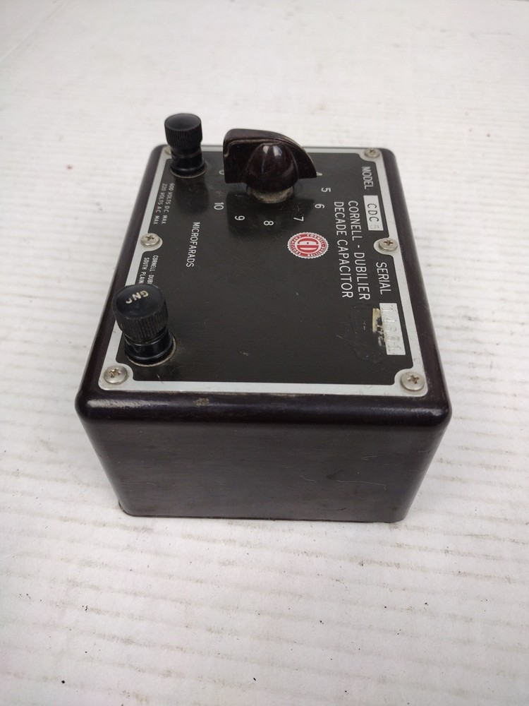 Vintage CDC Cornell Dubilier Decade Capacitor Electronics CDC-5 Untested
