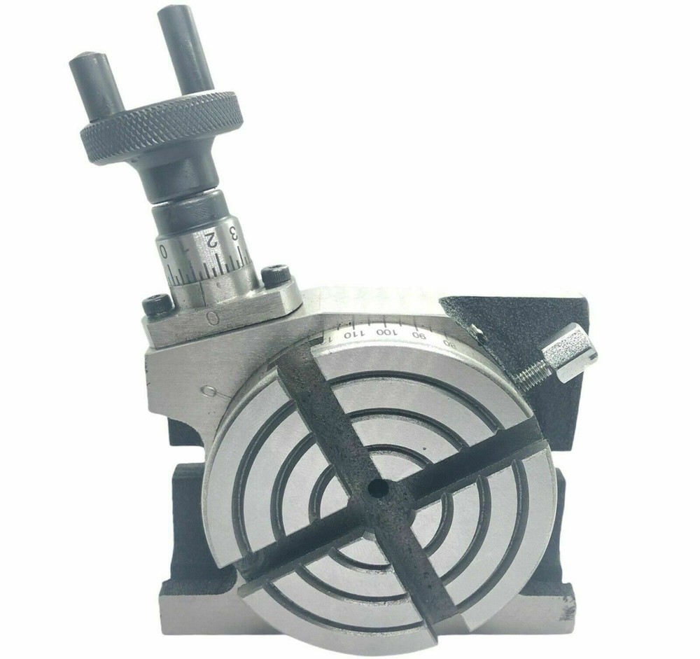 4" HORIZONTAL & VERTICAL PRECISION ROTARY TABLE w. Clamping kit