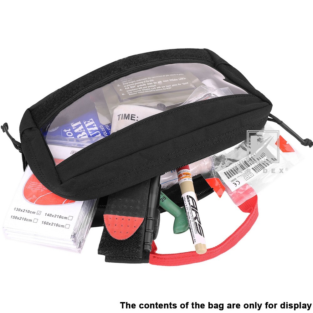 KRYDEX Clear Top Insert Cube Organizer Hook Back Packing Travel Backpack Small