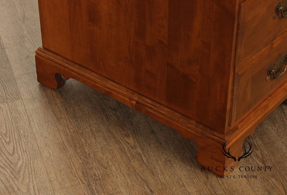 Ethan Allen Chippendale Style Maple Executive Writing Desk
