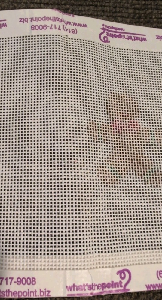 3 Christmas Themed Needlepoint Canvas