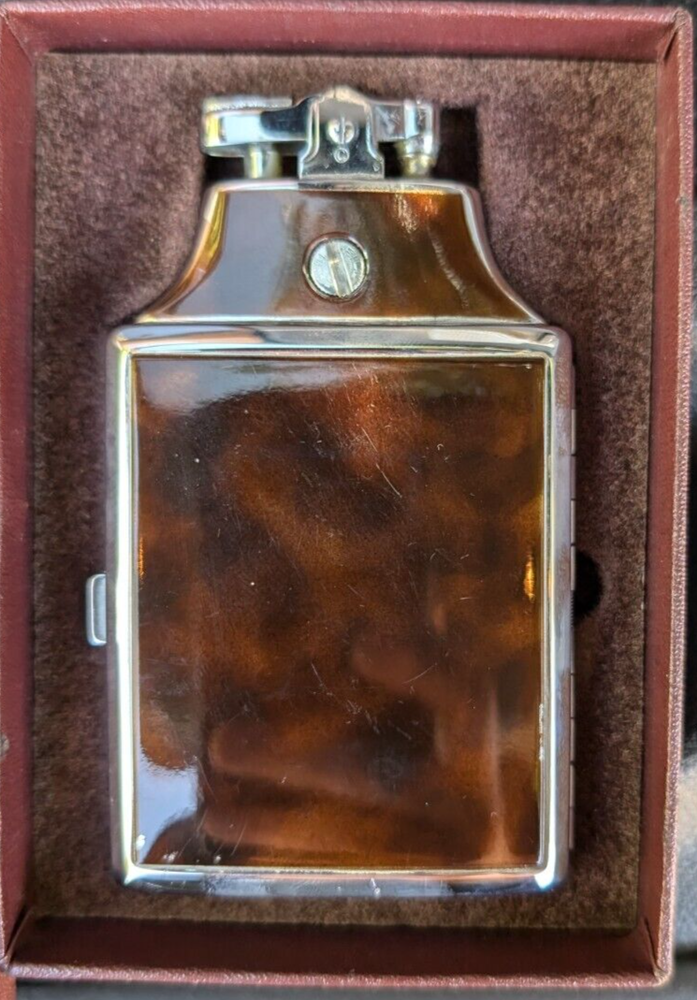 Ronson Mastercase ART DECO GEM unfired w/felt pouch and O/B