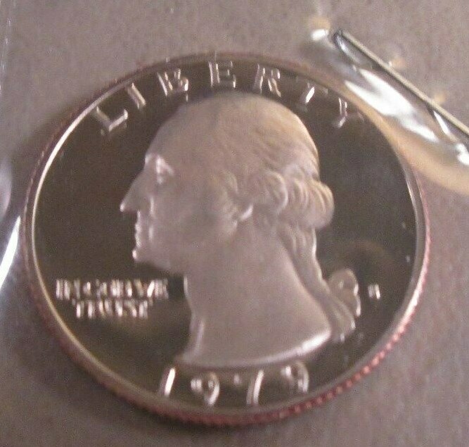 1979-S PROOF WASHINGTON QUARTER TYPE 2 CLEAR MINT MARK WO