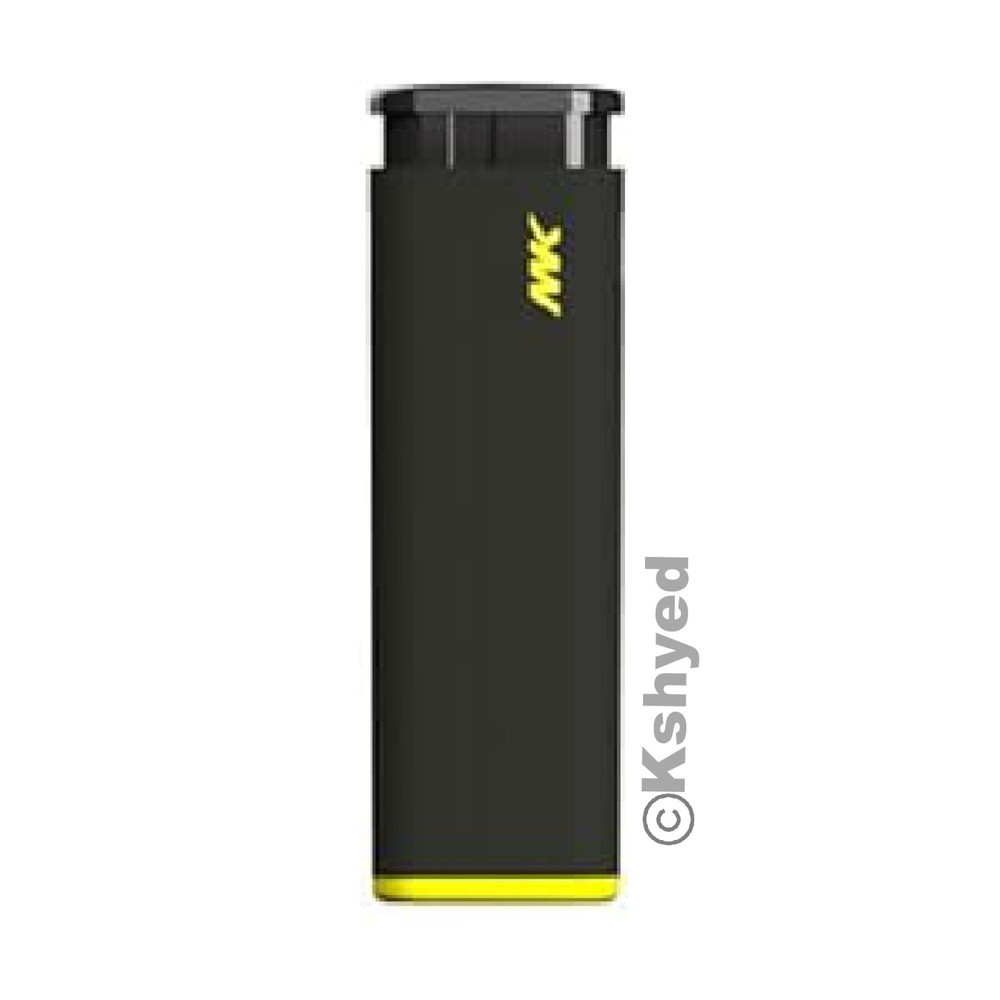 MK Jet Black Lighter, Striking Design Windproof Butane Refillable Lighter (7 Pk)