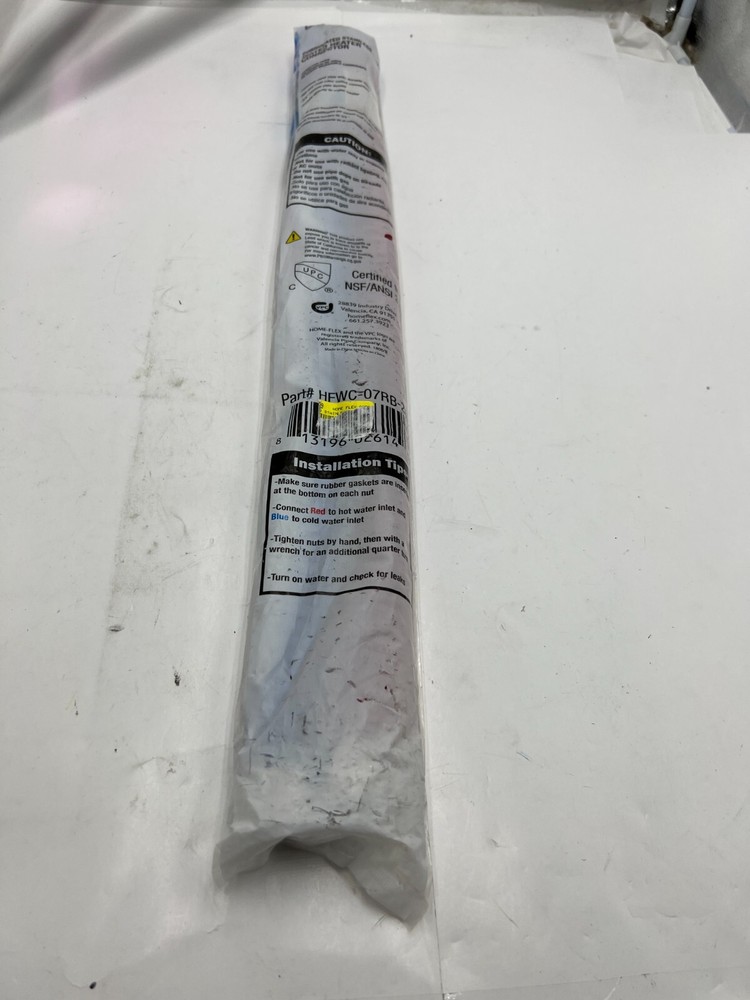 PACK OF 2 Home Flex 3/4" FIP x 3/4" FIP 24" Water Heater Connector HFWC-07RB-24