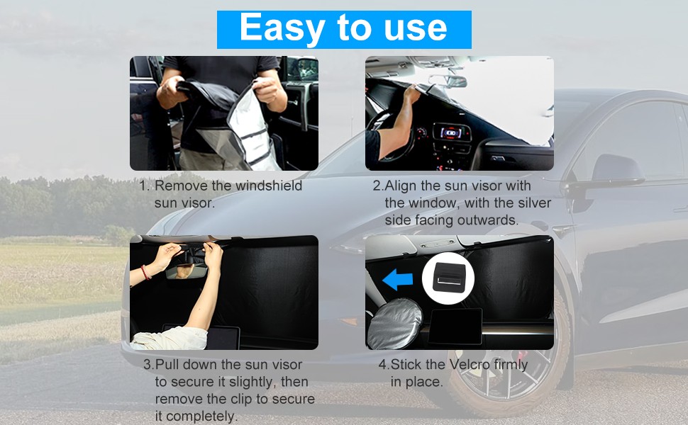 Side Windows Front Windshield Privacy Full Sunshade For Tesla Model 3 Highland