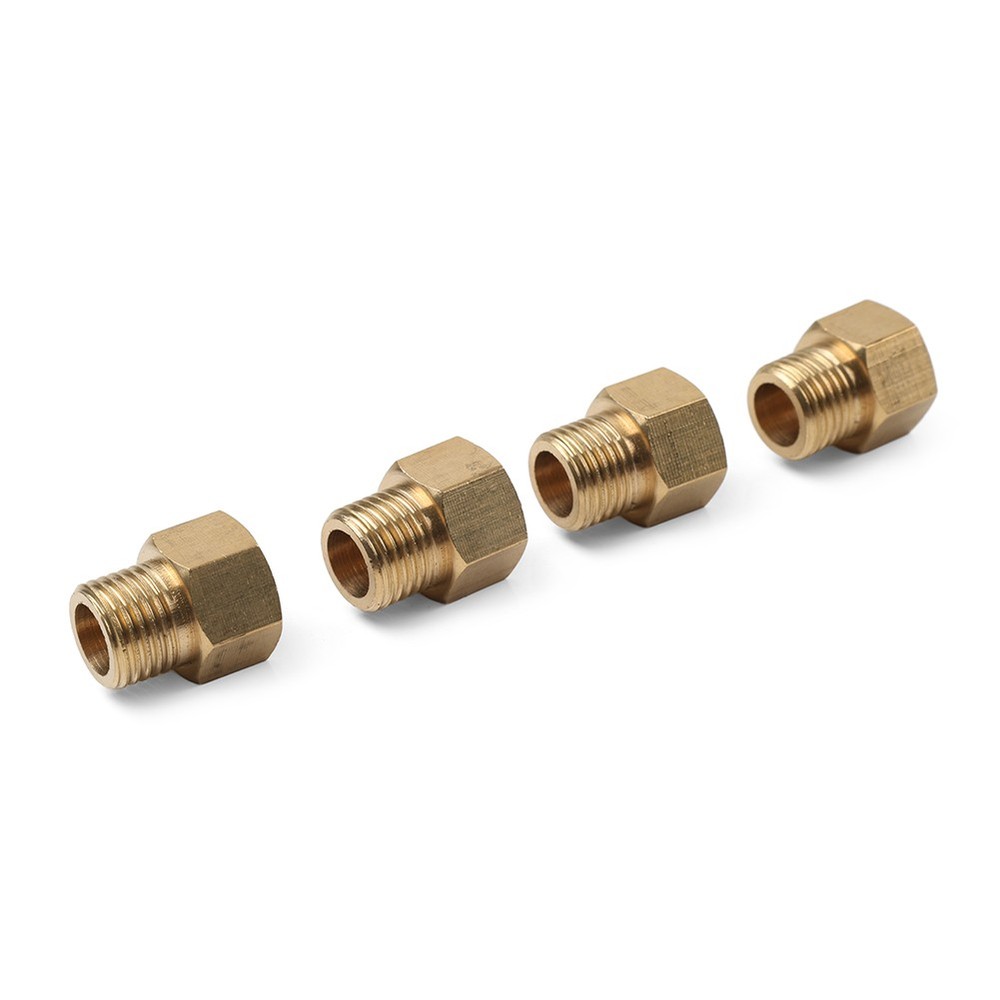 4pcs Brass Pipe Fitting G1/4 Adapter Connector Hex Coupling