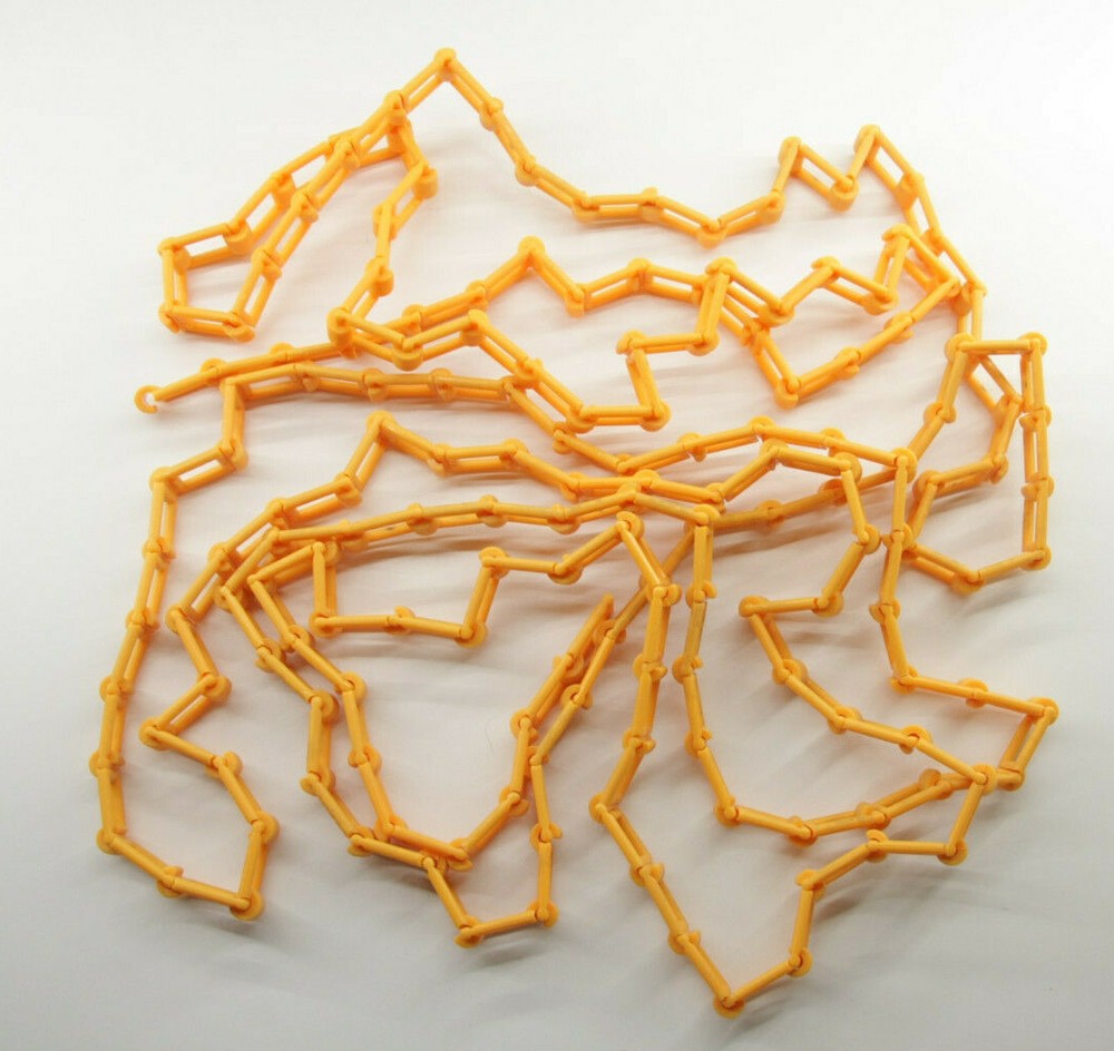Backdrop Chain - Plastic - ~13' Length - Orange - USED - M40B