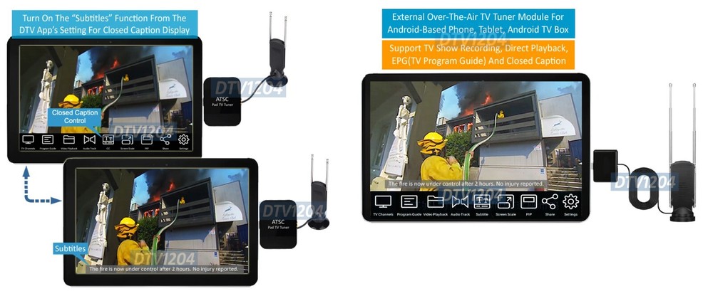 Digital ATSC TV Tuner Dongle For Android-Based Tablet Smartphone Android TV Box