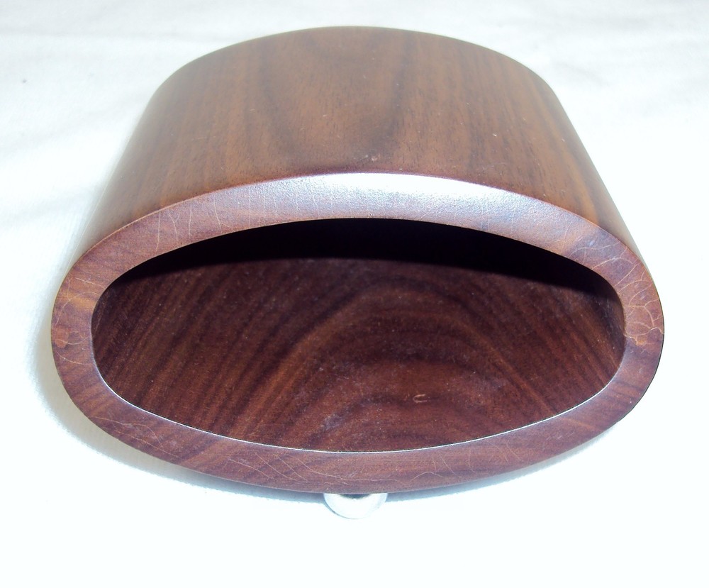 Solid Walnut Pencil Cup w/Magnetic Note Holder ~ Woodessen Executive Style