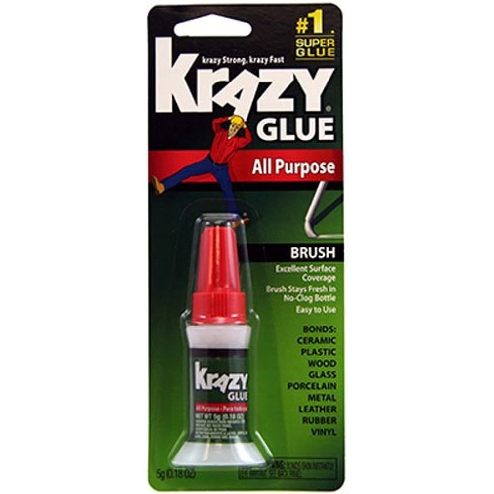 Krazy Glue Super Strength Cyanoacrylate All Purpose Brush On 0.18 oz
