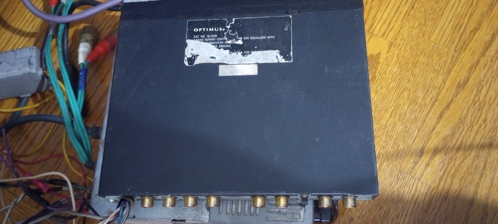 vintage car stereo passive equalizer optimus