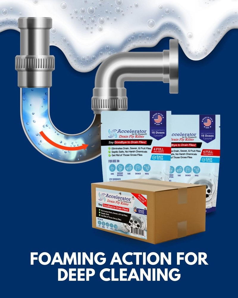 Drain Powder 32oz – Complete & Pipe Treatment Kit