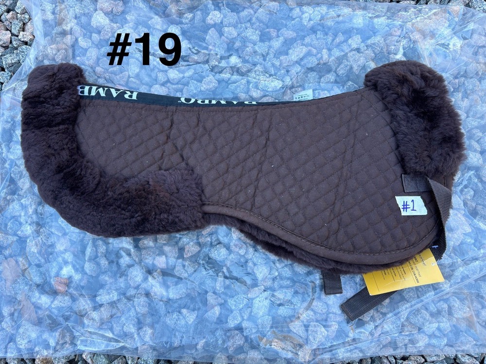 New Brown Rambo Half Pad - 100% Lambskin