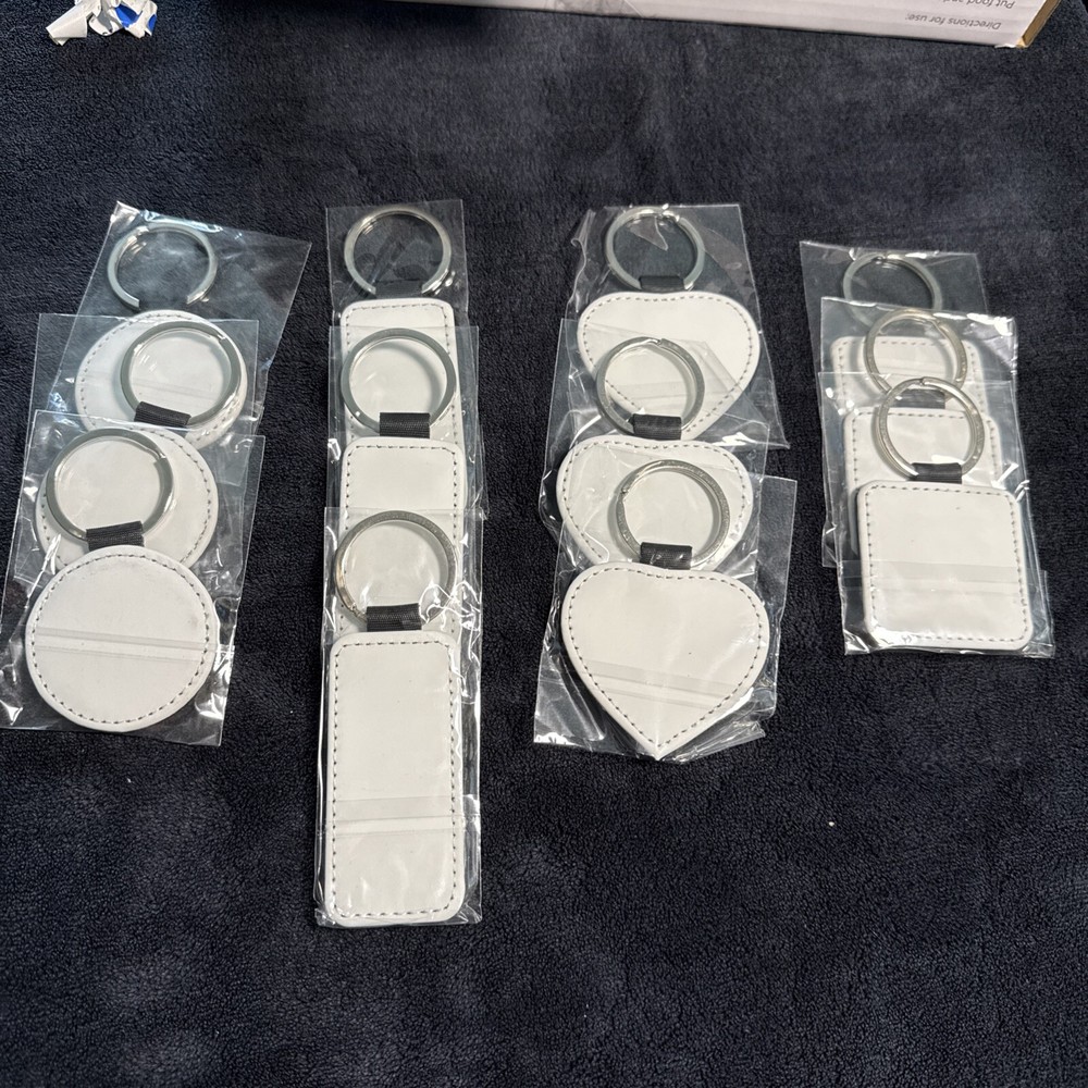 12 Pcs Sublimation Blank Keychains