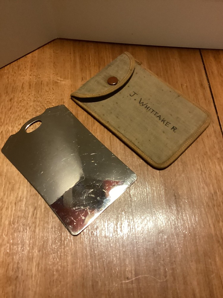 WWI Shaving Mirror in Case